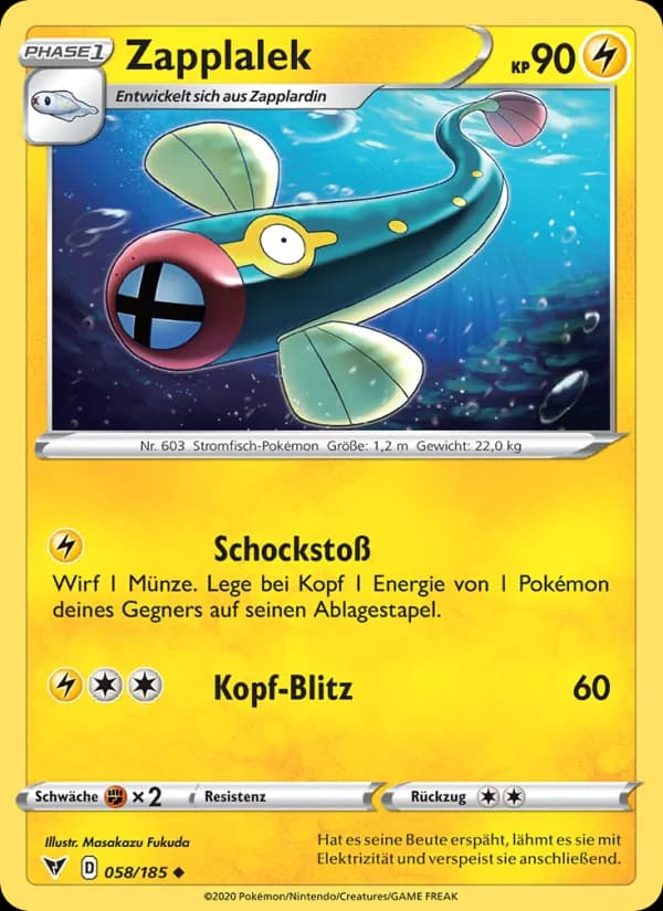 Zapplalek card in German
