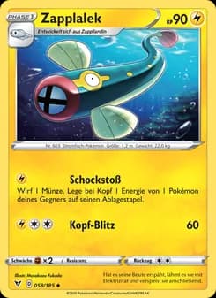 Zapplalek card in German