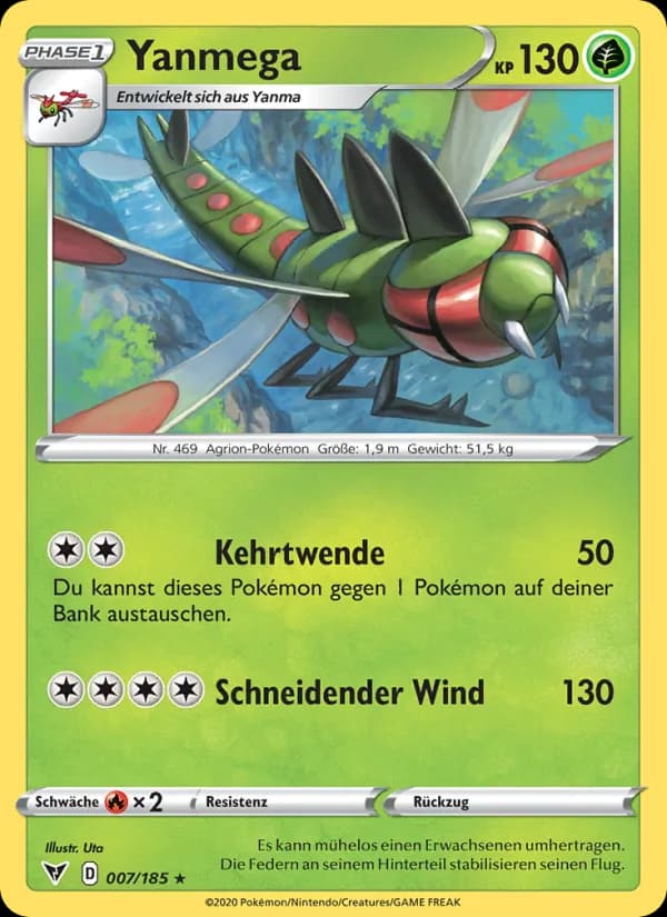 Yanmega card in German