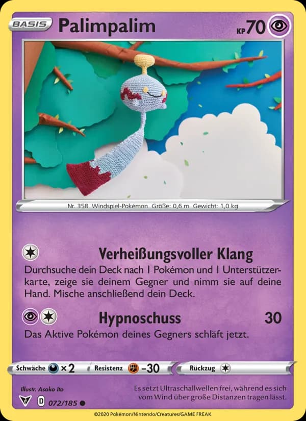 Palimpalim card in German
