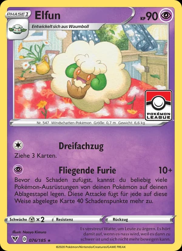 Elfun card in German