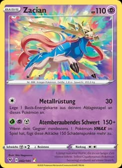 Zacian card in German