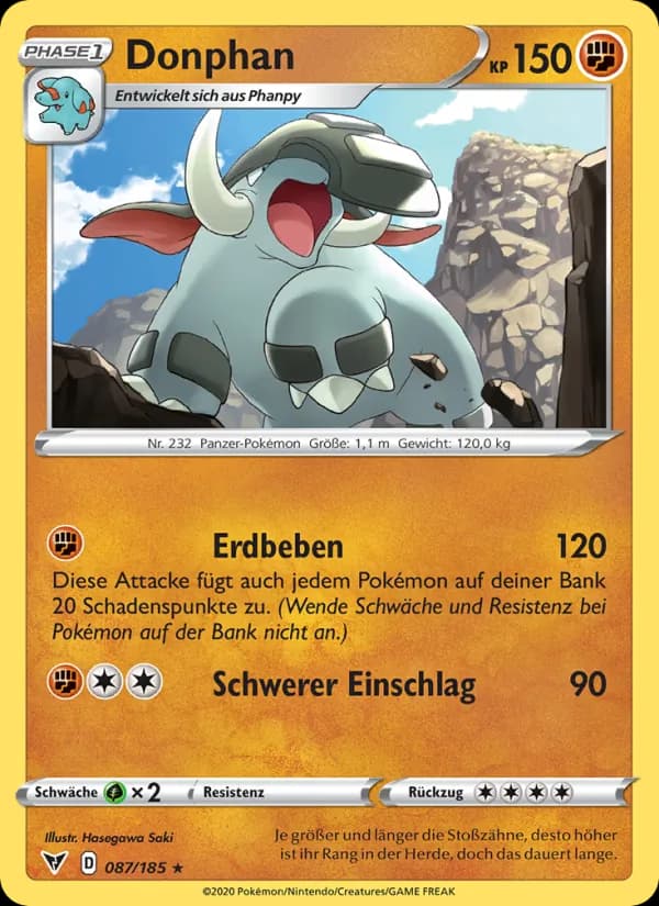 Donphan card in German