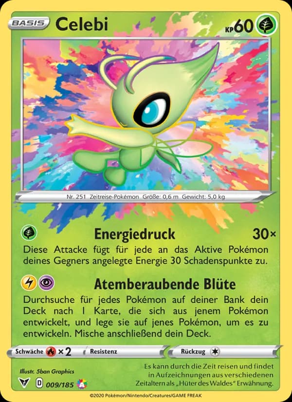 Celebi card in German