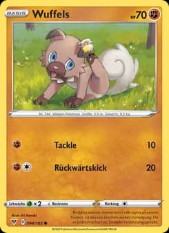Wuffels card in German