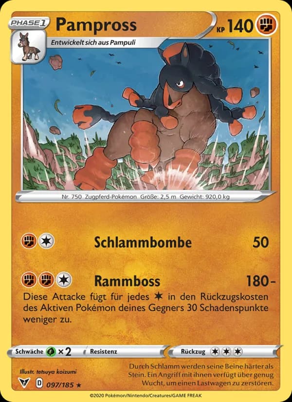 Pampross card in German