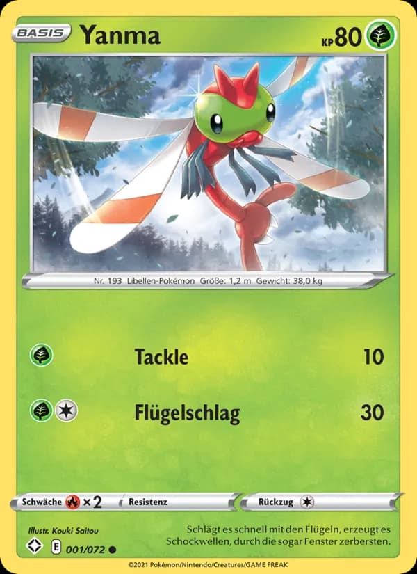Yanma card in German