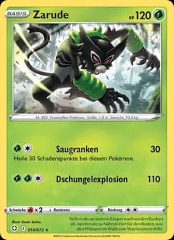 Zarude card in German