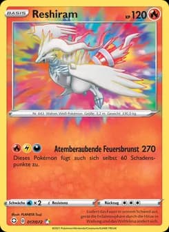 Reshiram card in German
