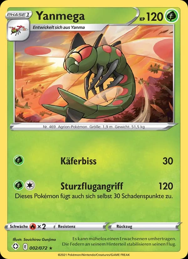 Yanmega card in German