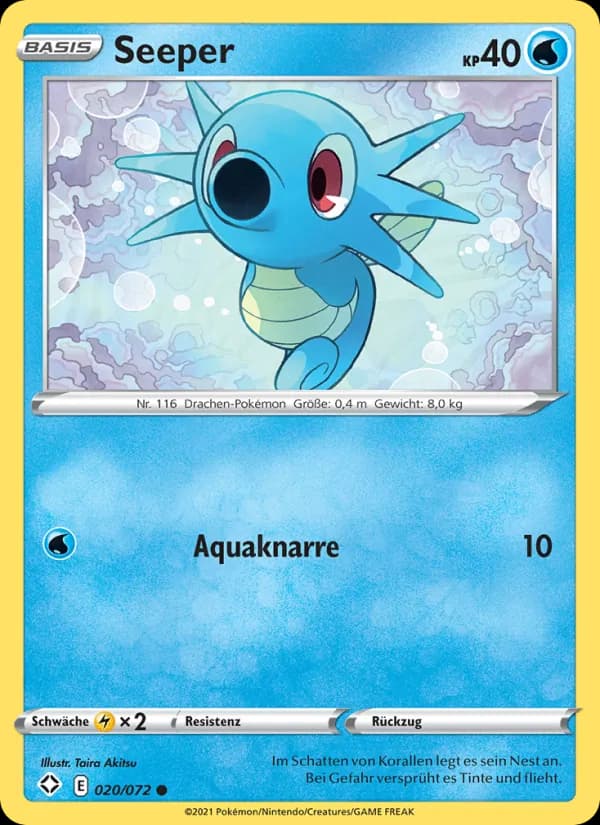 Seeper card in German