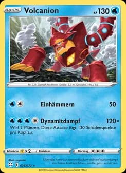 Volcanion card in German
