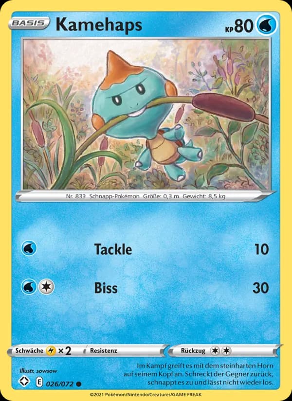 Kamehaps card in German