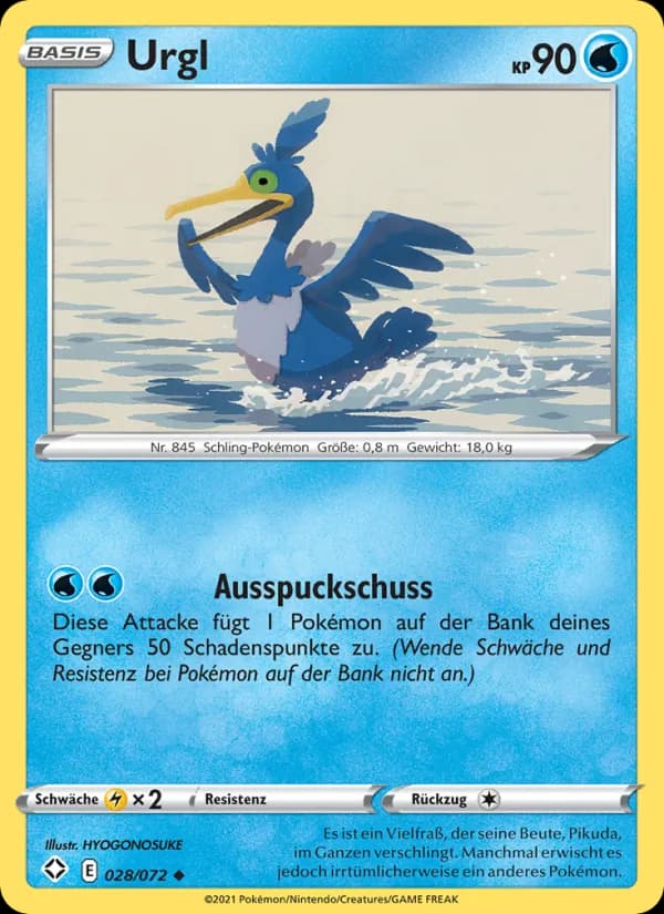 Urgl card in German