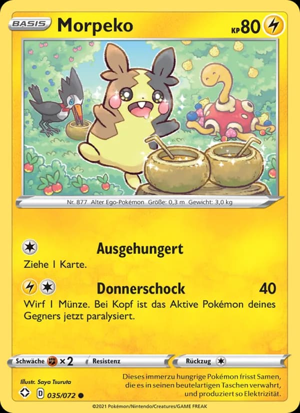 Morpeko card in German