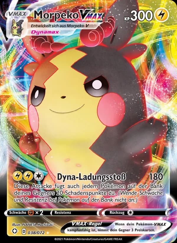 Morpeko VMAX card in German