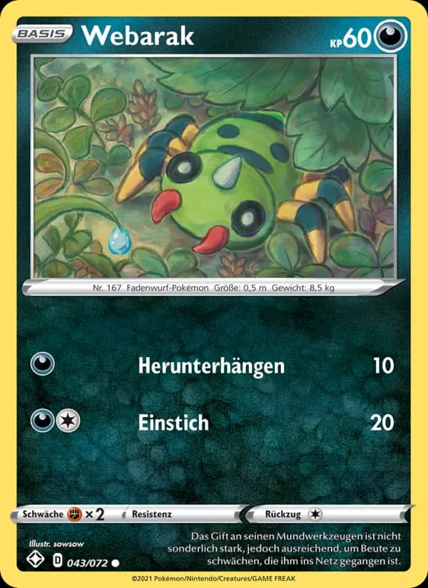 Webarak card in German