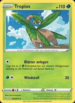 Tropius card in German