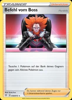Befehl vom Boss card in German