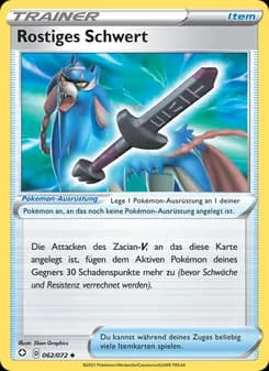 Rostiges Schwert card in German