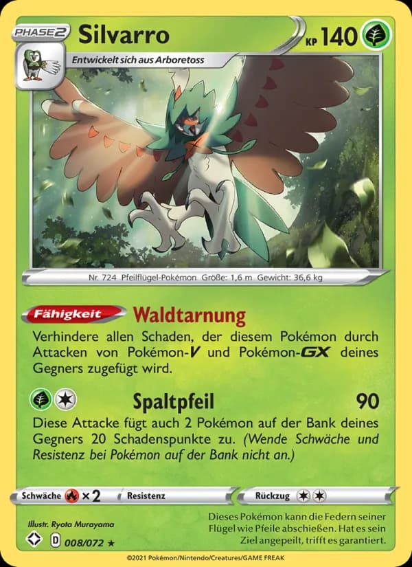 Silvarro card in German
