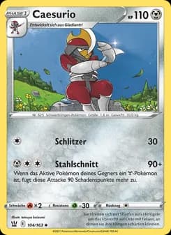Caesurio card in German