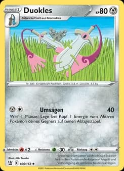 Duokles card in German