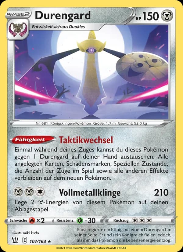 Durengard card in German