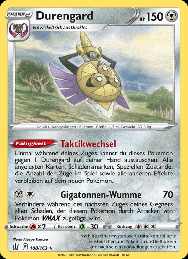 Durengard card in German