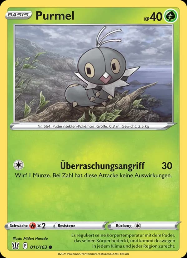 Purmel card in German