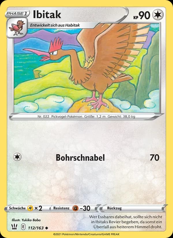 Ibitak card in German