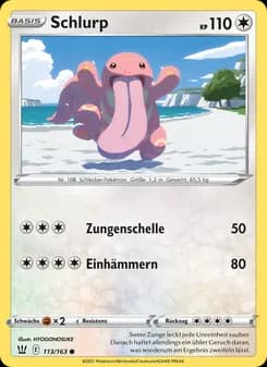 Schlurp card in German