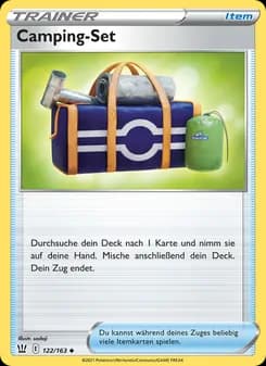 Camping-Set card in German
