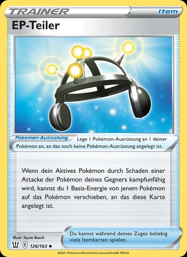 EP-Teiler card in German