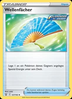 Wellenfächer card in German