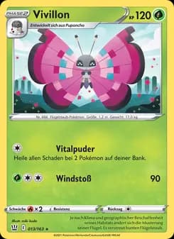 Vivillon card in German
