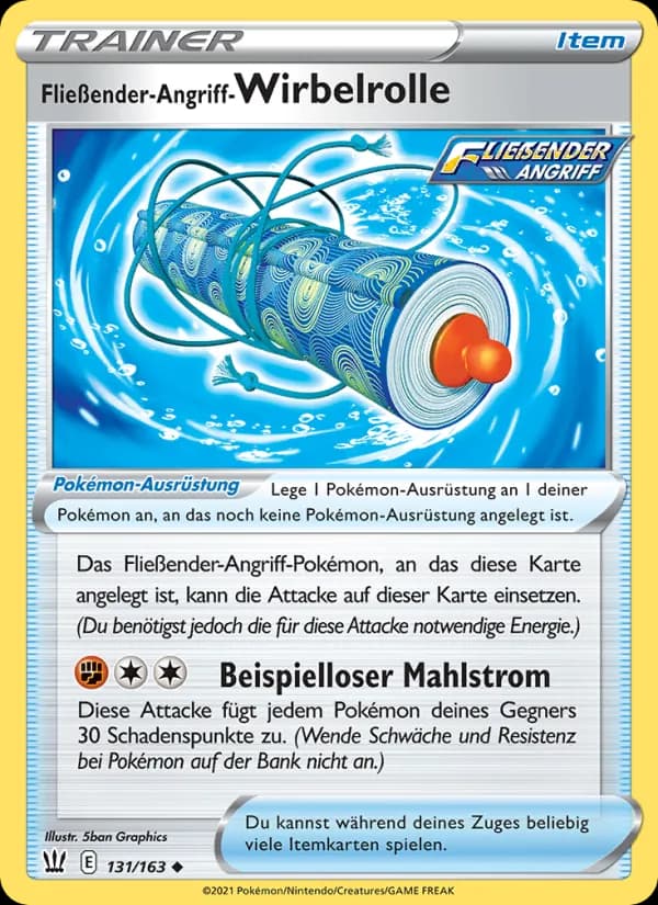 Fließender-Angriff-Wirbelrolle card in German