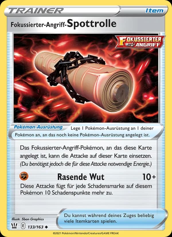 Fokussierter-Angriff-Spottrolle card in German