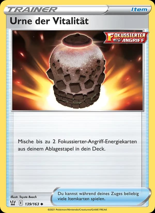 Urne der Vitalität card in German