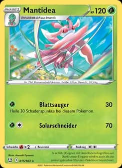 Mantidea card in German