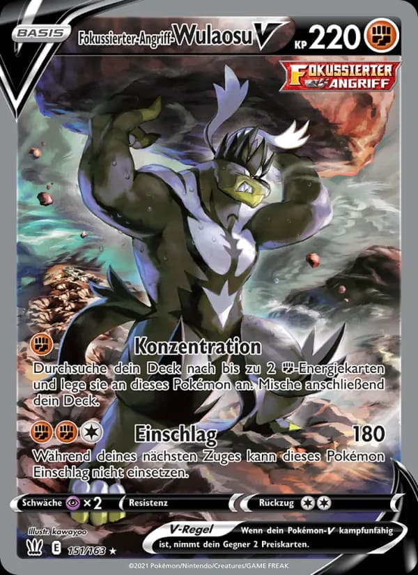 Fokussierter-Angriff-Wulaosu V card in German