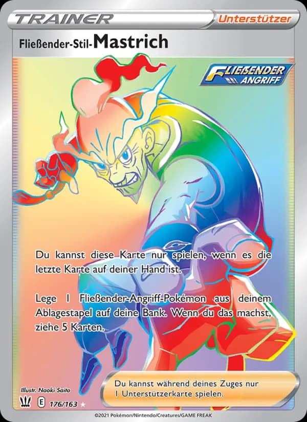 Fließender-Stil-Mastrich card in German