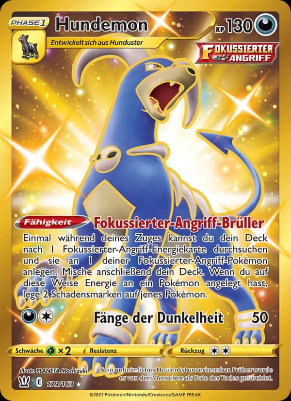 Hundemon card in German