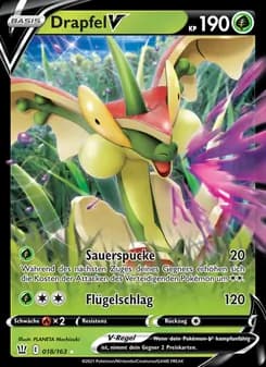 Drapfel V card in German