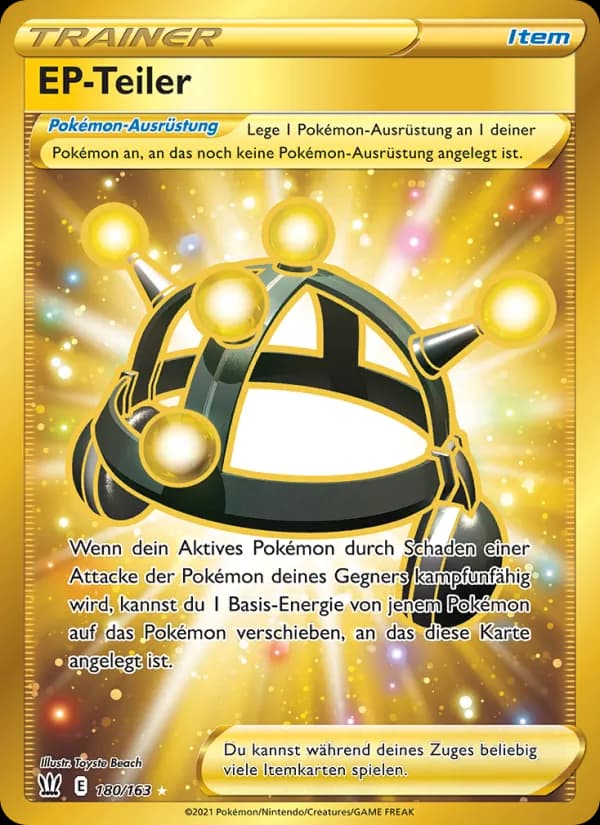 EP-Teiler card in German