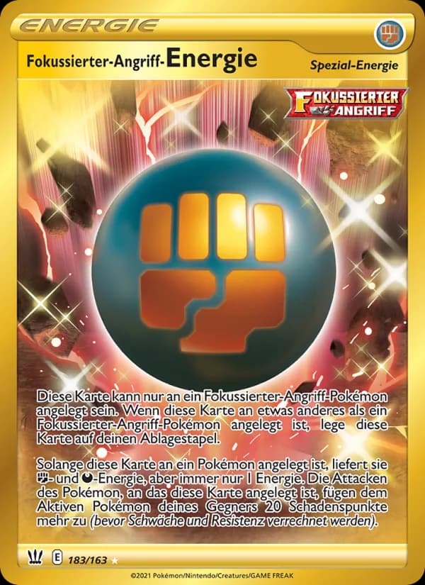 Fokussierter-Angriff-Energie card in German