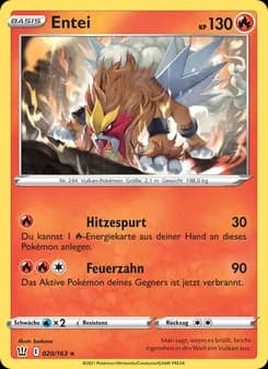 Entei card in German