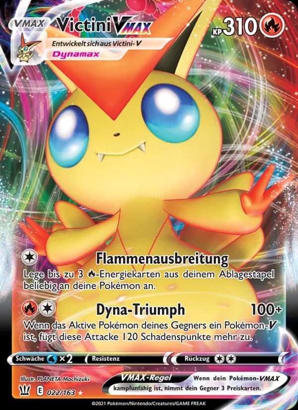 Victini VMAX card in German