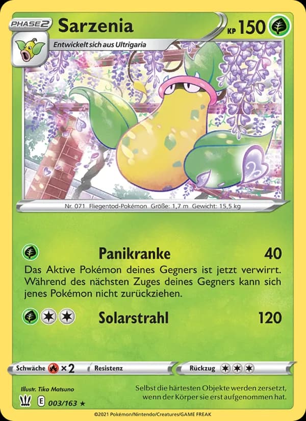 Sarzenia card in German