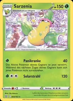 Sarzenia card in German